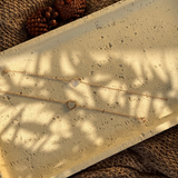 Mother of Pearl and Diamond Halo Heart Station Bracelet in Solid 14k Rose Gold