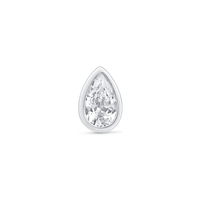 a pear shaped diamond on a white background