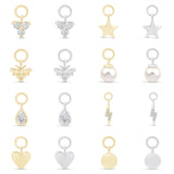 a collection of different types of earrings