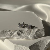 Diamond Pavé Butterfly Screw Back Earrings
