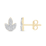 Diamond Earrings in 10K Solid Gold