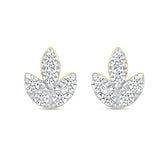 Diamond Leaf Trio Earrings