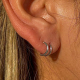 Double Hoop Illusion Ear Cuff Earring