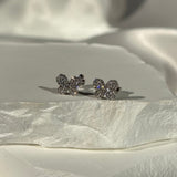 Diamond Pavé Butterfly Screw Back Earrings