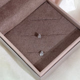 Bezel Set Pear Earring