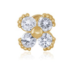Beaded Diamond Four Petal Flower Flat Back Stud Earrings Estella Collection #product_description# 18382 Birthstone Cartilage Earring Cartilage Earrings #tag4# #tag5# #tag6# #tag7# #tag8# #tag9# #tag10# 5MM