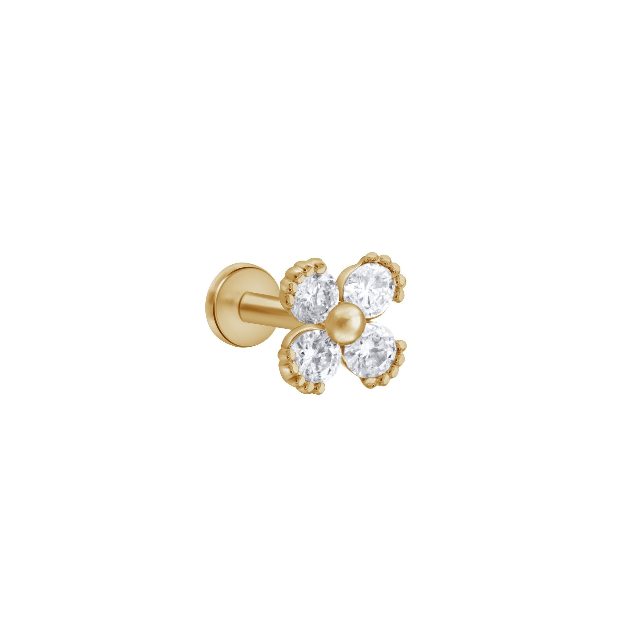 Beaded Diamond Four Petal Flower Flat Back Stud Earrings Estella Collection #product_description# 18382 Birthstone Cartilage Earring Cartilage Earrings #tag4# #tag5# #tag6# #tag7# #tag8# #tag9# #tag10# 5MM