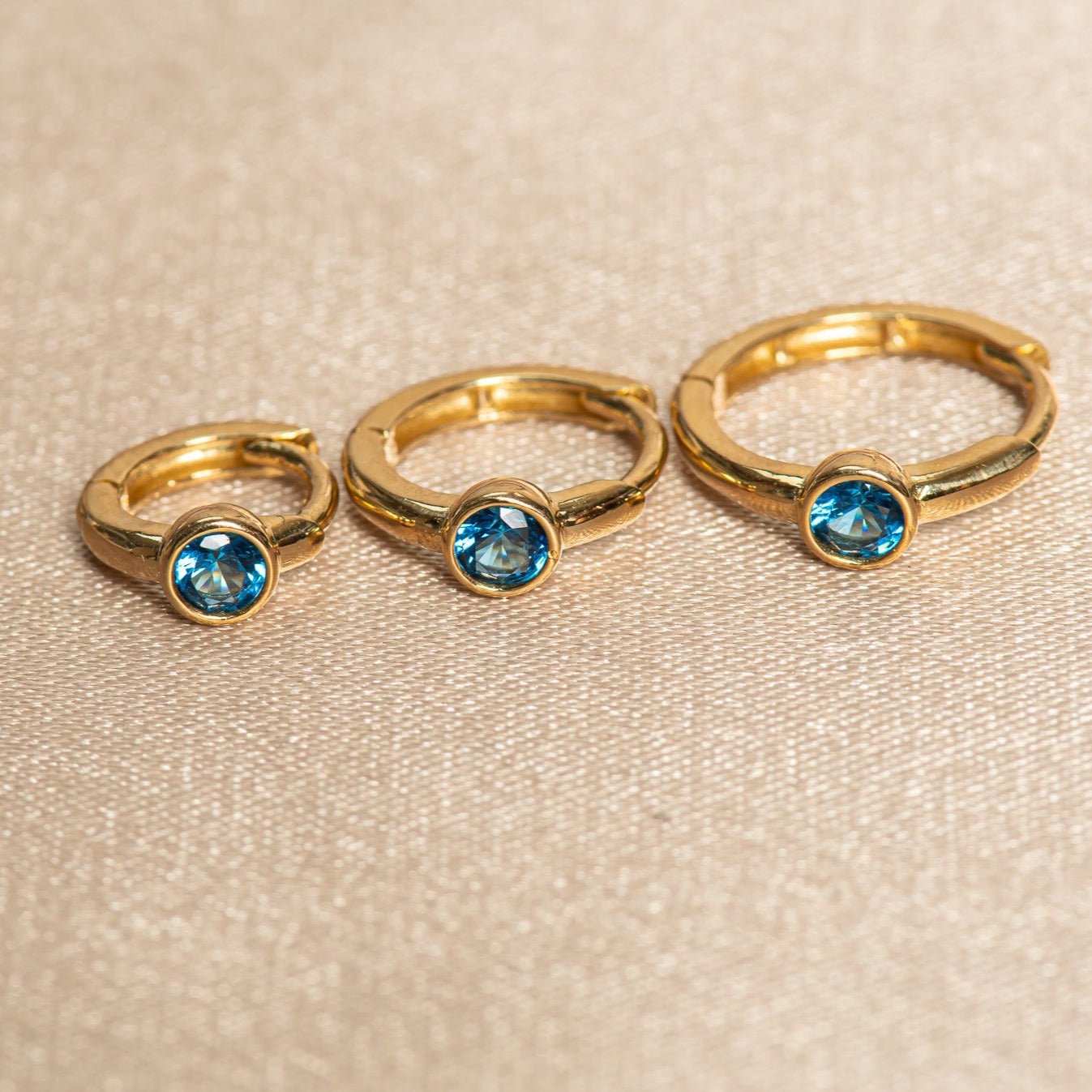 Bezel Set Blue Topaz Huggie in 14k Gold Earrings Estella Collection #product_description# 18368 blue Blue Gemstone cartilage hoop #tag4# #tag5# #tag6# #tag7# #tag8# #tag9# #tag10# 6mm Single Hoop