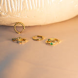 Bezel Set Emerald Huggie in 14k Gold Earrings Estella Collection #product_description# 18367 14k Birthstone Birthstone Earrings #tag4# #tag5# #tag6# #tag7# #tag8# #tag9# #tag10# 6mm Single Hoop