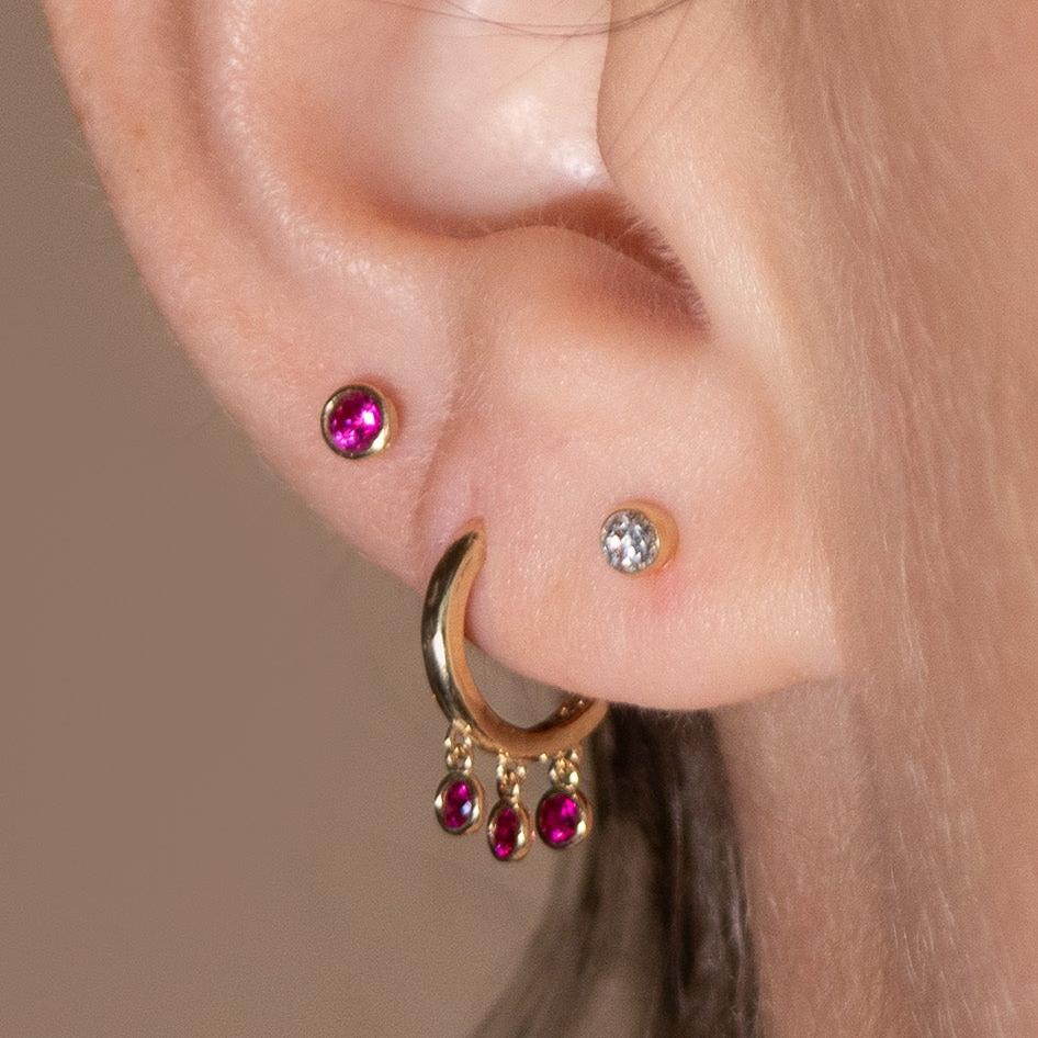 Bezel Set Pink Ruby Flat Back Stud Earrings Estella Collection #product_description# 18300 14k Birthstone Cartilage Earring #tag4# #tag5# #tag6# #tag7# #tag8# #tag9# #tag10# 2MM 5MM