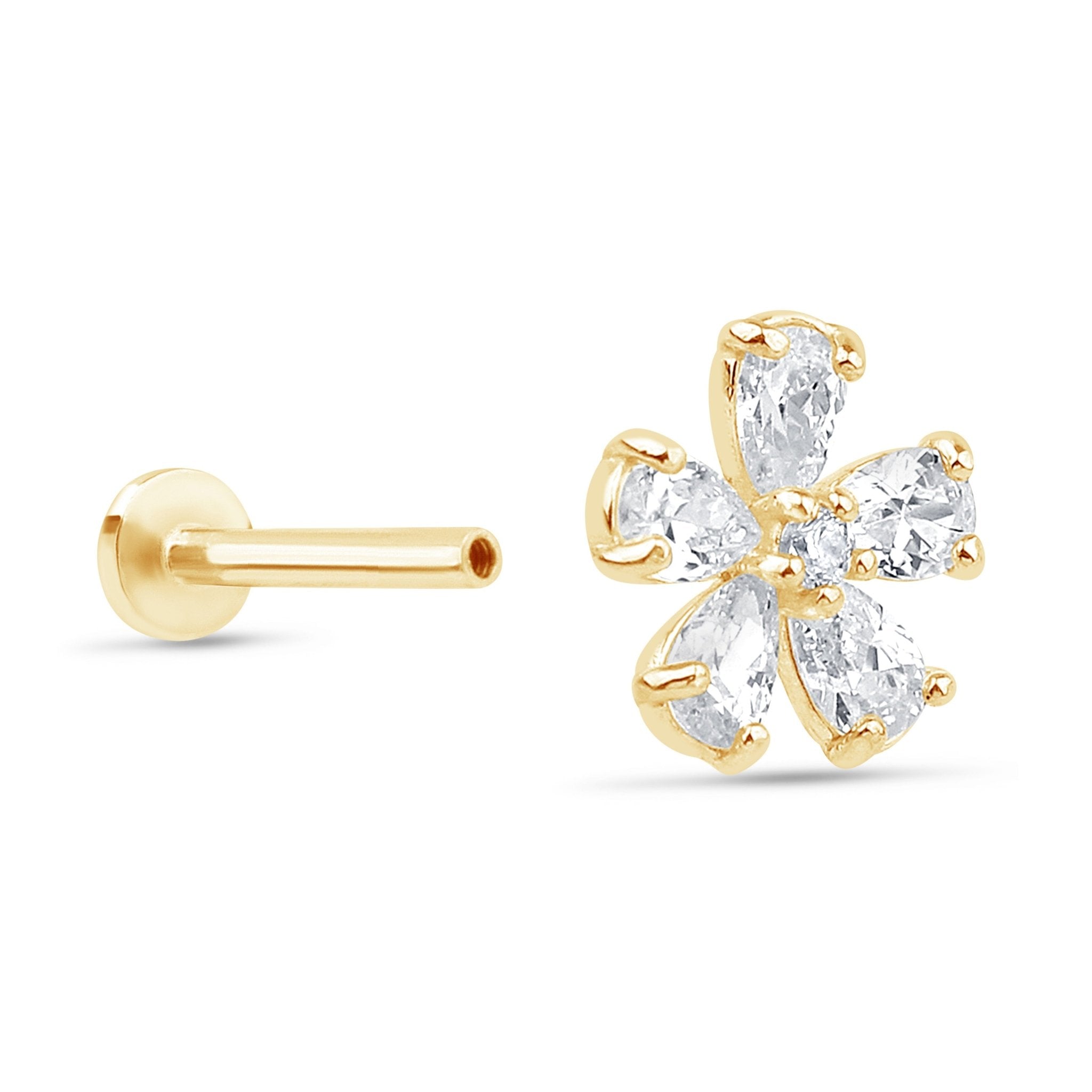 Blooming Flower Earring in Solid 14k Yellow Gold Earrings Estella Collection #product_description# 18581 new New Arrivals test test mechanic #tag4# #tag5# #tag6# #tag7# #tag8# #tag9# #tag10#