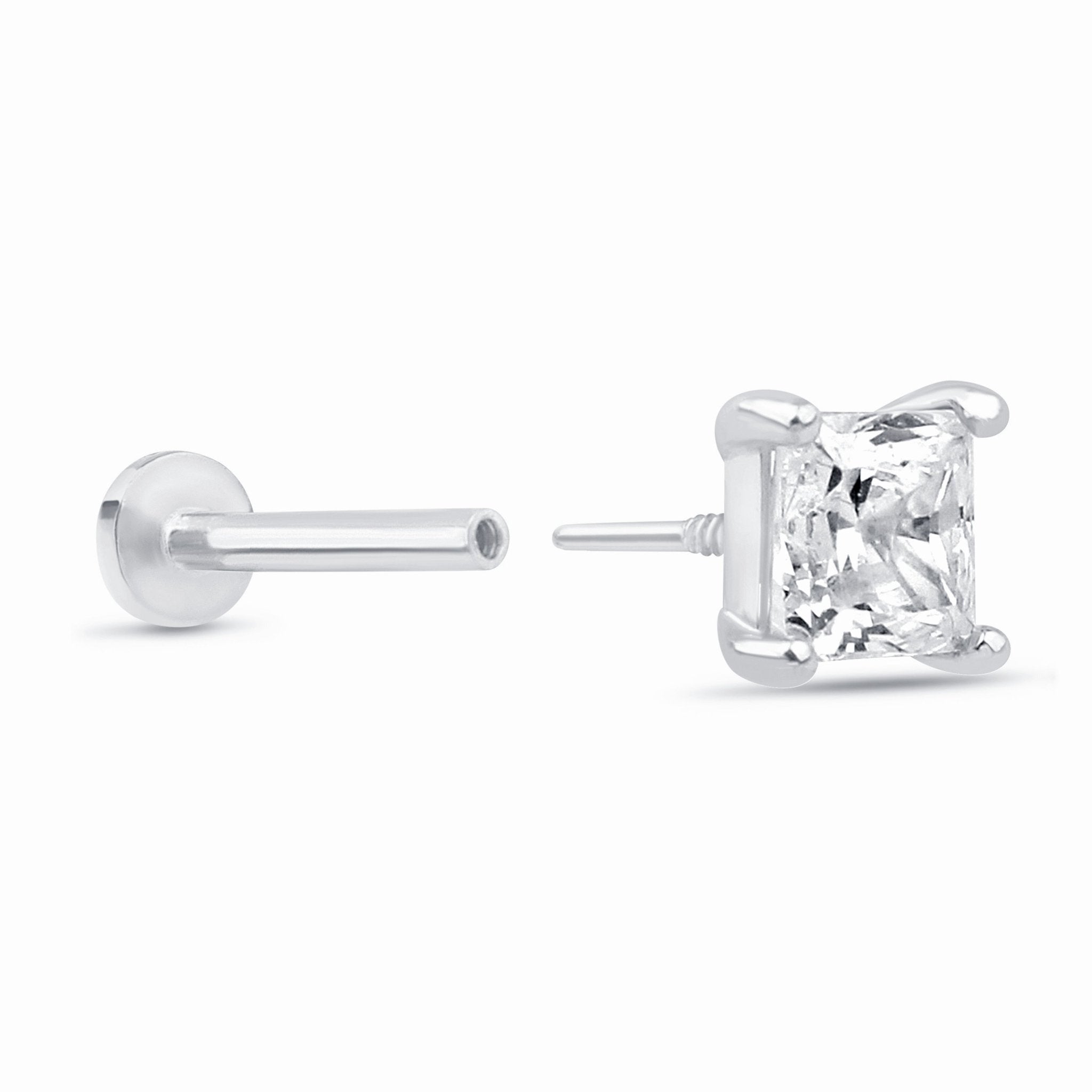 Cubic Zirconia Princess Cut Earring in Solid 14k White Gold Earrings Estella Collection #product_description# 18590 new New Arrivals test test mechanic #tag4# #tag5# #tag6# #tag7# #tag8# #tag9# #tag10#