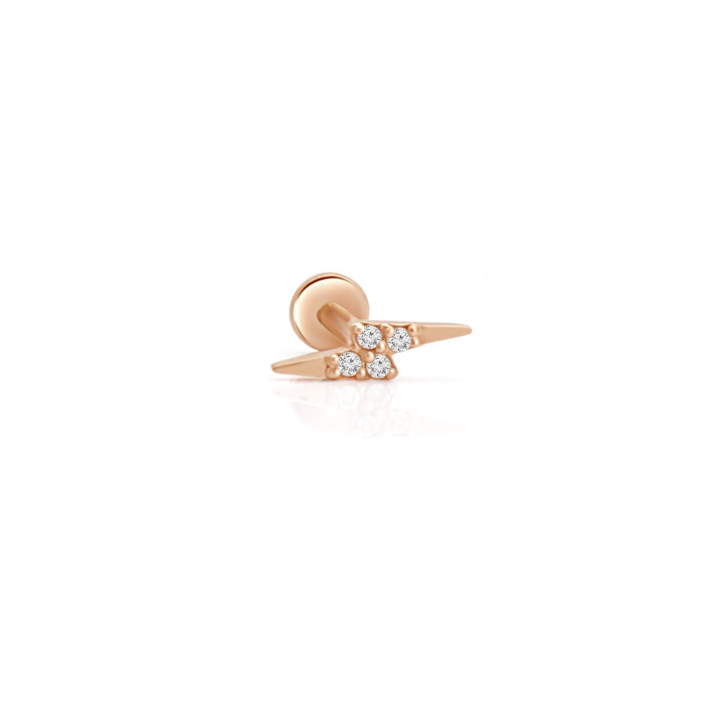 Diamond Pavé Studded Lightning Bolt Flat Back Stud Earrings Estella Collection #product_description# 17968 14k April Birthstone Birthstone #tag4# #tag5# #tag6# #tag7# #tag8# #tag9# #tag10# 5MM