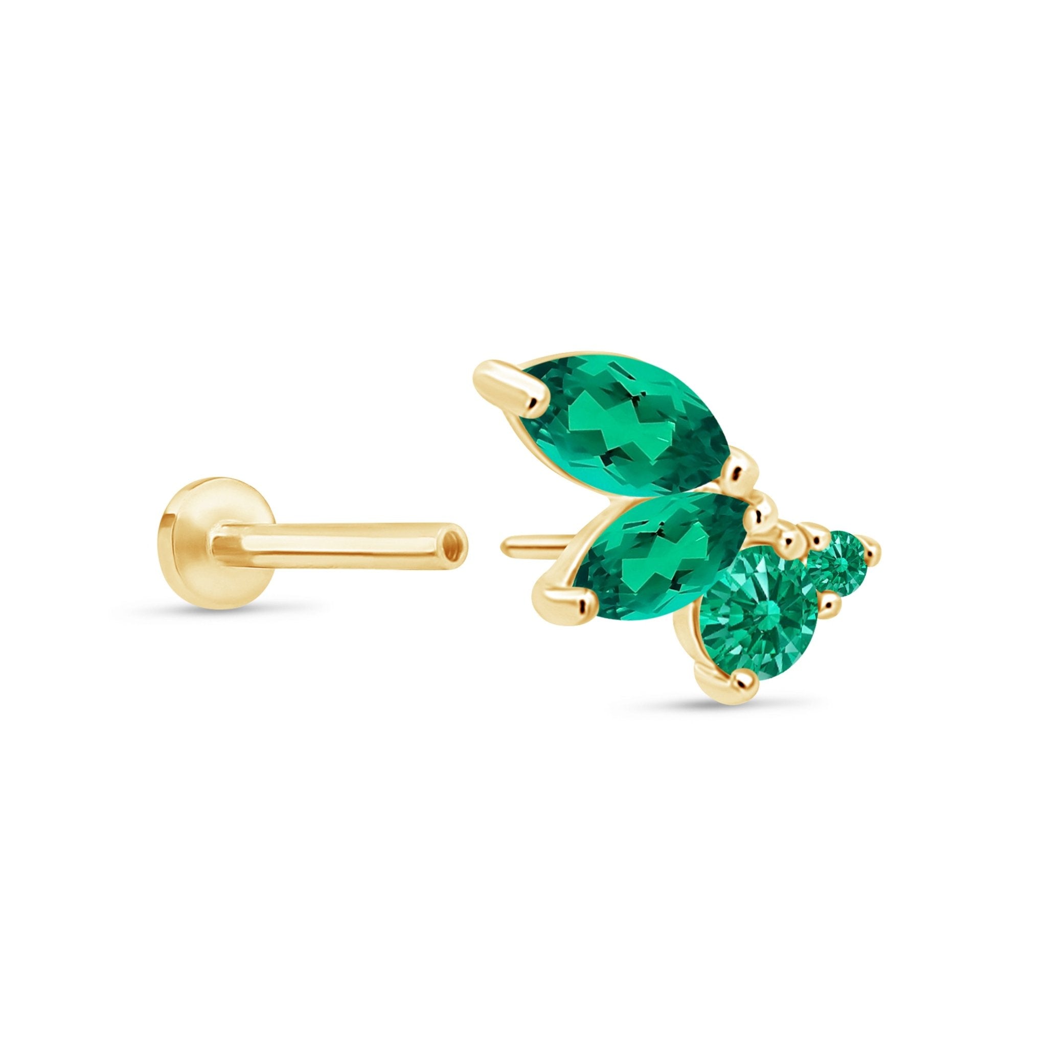 Green Emerald Marquise Wing Flat Back Earring Earrings Estella Collection #product_description# 18576 test test mechanic #tag4# #tag5# #tag6# #tag7# #tag8# #tag9# #tag10#
