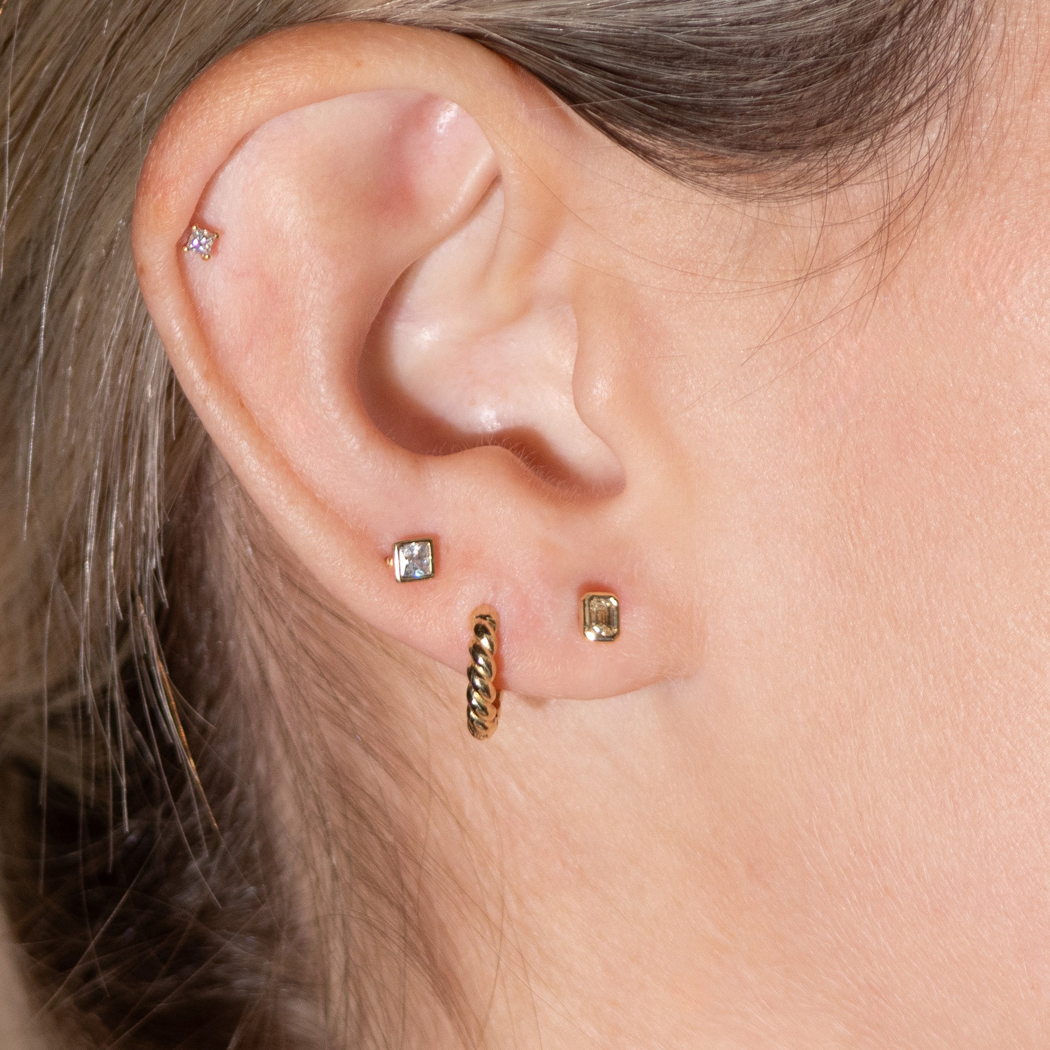 Princess Cut Cubic Zirconia Flat Back Earring in Bezel Set Solid 14k Gold Earrings Estella Collection #product_description# 17906 14k Cartilage Earring Cartilage Earrings #tag4# #tag5# #tag6# #tag7# #tag8# #tag9# #tag10# 5MM