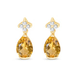 Sapphire Clover with Citrine Droplet Stud Earrings Earrings Estella Collection #product_description# 32652 Citrine Dangle Earrings Made to Order #tag4# #tag5# #tag6# #tag7# #tag8# #tag9# #tag10#