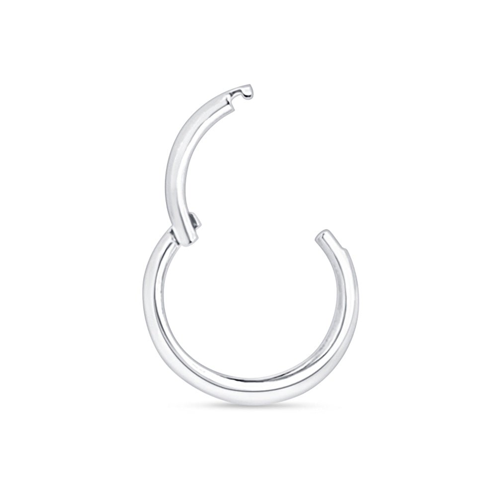 Twin Band Statement Hoop in Solid White Gold Earrings Estella Collection #product_description# 18604 #tag4# #tag5# #tag6# #tag7# #tag8# #tag9# #tag10#
