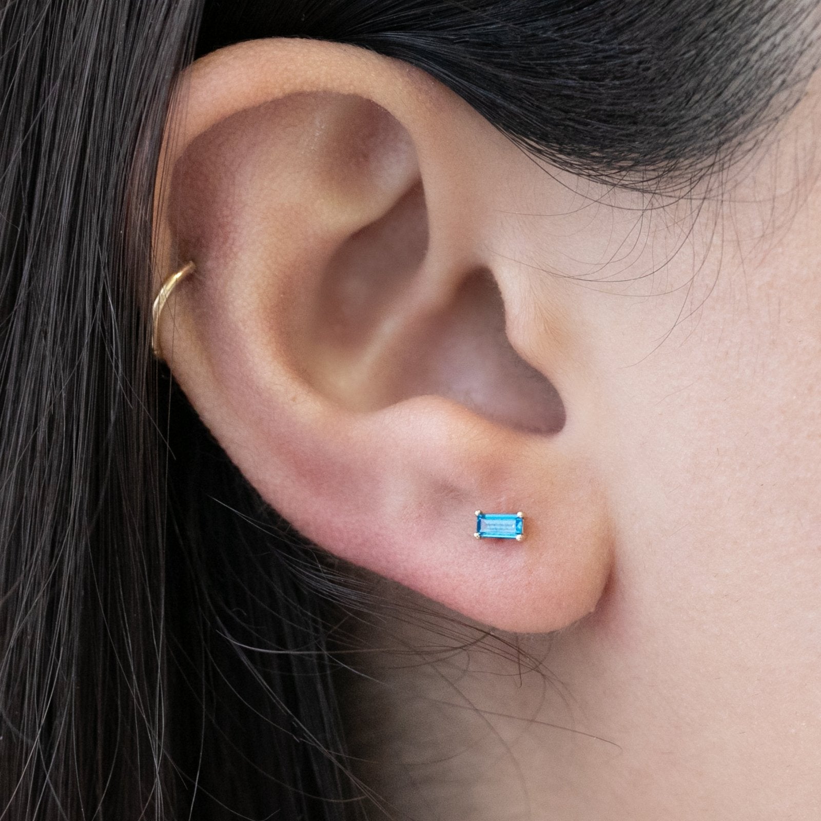 Blue Topaz Baguette Flat Back Stud Earrings Estella Collection #product_description# 18465 14k Birthstone Birthstone Earrings #tag4# #tag5# #tag6# #tag7# #tag8# #tag9# #tag10# 5MM