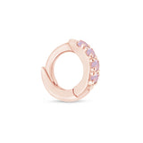Opal Pavé Studded Huggie Earring