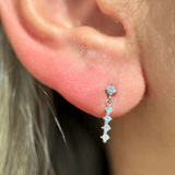 Timeless Round Diamond Strand Earring