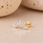 Helix Lotus Crawler Lab Grown Diamond Earring