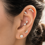 Pear Shape Lab-Grown Diamond Flat Back Earring
