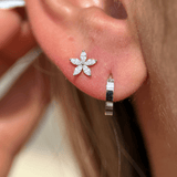 Marquise Flower Flat Back Earring