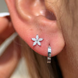 Marquise Flower Flat Back Earring