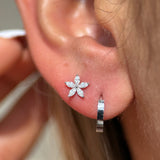 Marquise Flower Flat Back Earring