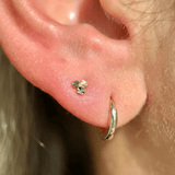 Trinity Diamond-Cut Flat Back Earring