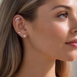 Helix Lotus Crawler Lab Grown Diamond Earring