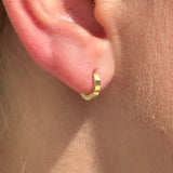 Gold Mini Hoop Earring in Solid 14k Yellow Gold