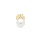 Pearl Flat Back Stud Earring