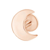 Crescent Moon Flat Back Stud