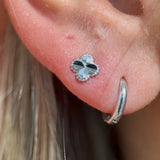 Beaded Clover Flat Back Earring