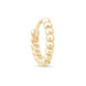 Yellow Gold Bubble Beaded Hoop