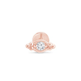 Beaded Marquise Diamond Evil Eye Flat Back Stud