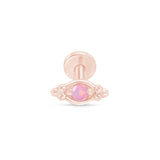 Beaded Marquise Opal Evil Eye Flat Back Stud