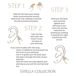 Flat Back Earring Post in Solid 14k Gold - Internally Threaded Estella Collection #product_description# 14k Flat Back Stud Earrings Ready to Ship #tag4# #tag5# #tag6# #tag7# #tag8# #tag9# #tag10# 14k Yellow Gold 5MM