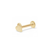 Minimalist Heart Flat Back Earring