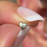 Minimalist Heart Flat Back Earring