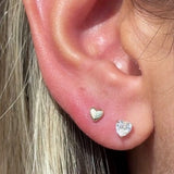 Minimalist Heart Flat Back Earring