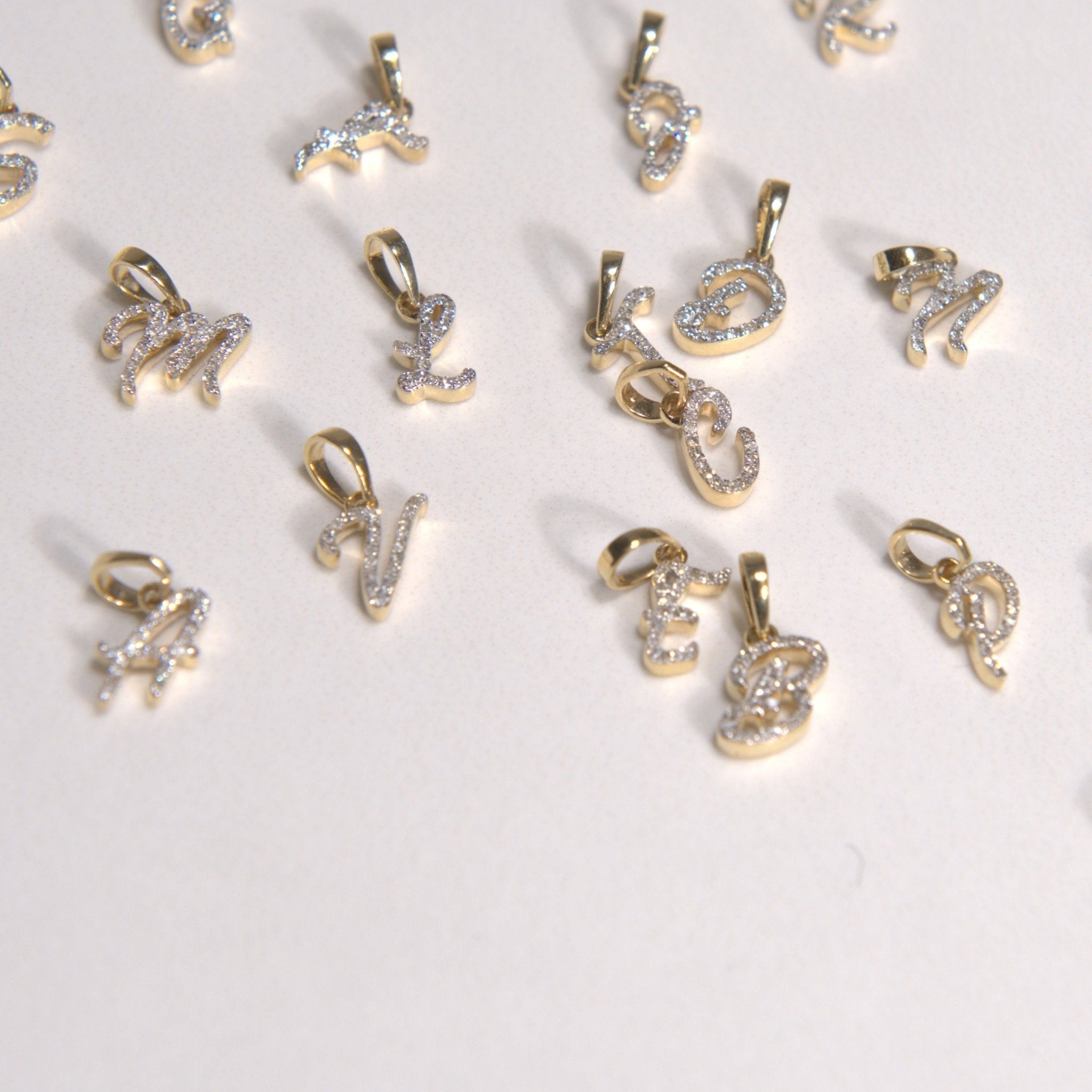 Cursive Diamond Initial Necklace Necklaces Estella Collection #product_description# 18557 14k Diamond Gemstone #tag4# #tag5# #tag6# #tag7# #tag8# #tag9# #tag10# 14k Yellow Gold