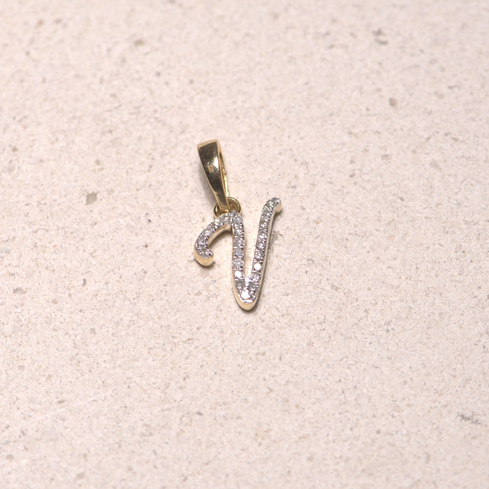 Cursive Diamond Initial Necklace Necklaces Estella Collection #product_description# 18557 14k Diamond Gemstone #tag4# #tag5# #tag6# #tag7# #tag8# #tag9# #tag10# 14k Yellow Gold