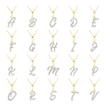 Cursive Diamond Initial Necklace - A Necklaces Estella Collection #product_description# 18557 14k Diamond Gemstone #tag4# #tag5# #tag6# #tag7# #tag8# #tag9# #tag10# 14k Yellow Gold