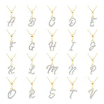 Cursive Diamond Initial Necklace - A Necklaces Estella Collection #product_description# 18557 14k Diamond Gemstone #tag4# #tag5# #tag6# #tag7# #tag8# #tag9# #tag10# 14k Yellow Gold