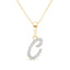 Cursive Diamond Initial Necklace - C Necklaces Estella Collection #product_description# 18557 14k Diamond Gemstone #tag4# #tag5# #tag6# #tag7# #tag8# #tag9# #tag10# 14k Yellow Gold