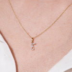 Cursive Diamond Initial Necklace - E Necklaces Estella Collection #product_description# 18557 14k Diamond Gemstone #tag4# #tag5# #tag6# #tag7# #tag8# #tag9# #tag10# 14k Yellow Gold