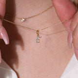 Cursive Diamond Initial Necklace - E Necklaces Estella Collection #product_description# 18557 14k Diamond Gemstone #tag4# #tag5# #tag6# #tag7# #tag8# #tag9# #tag10# 14k Yellow Gold