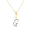 Cursive Diamond Initial Necklace - G Necklaces Estella Collection #product_description# 18557 14k Diamond Gemstone #tag4# #tag5# #tag6# #tag7# #tag8# #tag9# #tag10# 14k Yellow Gold